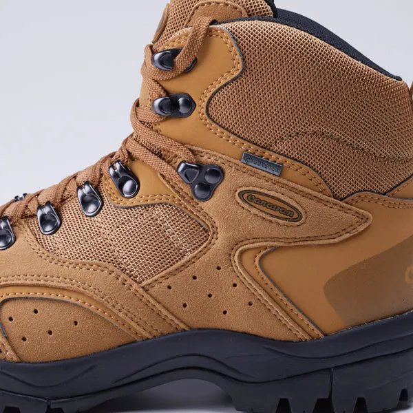 【日本 Caravan】中筒 GORE-TEX 防水透氣登山健行鞋 C1_02S 褐色 440