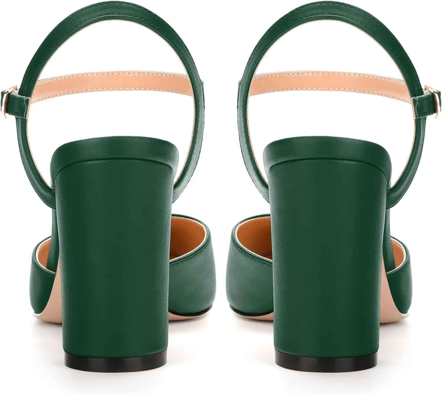 3-Inch Chunky Heels for Women, Round Toe Block High Heels Women's Pumps for Wedding, Party, Dress Shoes