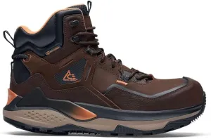 ACE Work Boots Arrow, Men's 6" Nano Composite Toe (NCT) Slip Resistant Work Boots, Water Resistant, Black