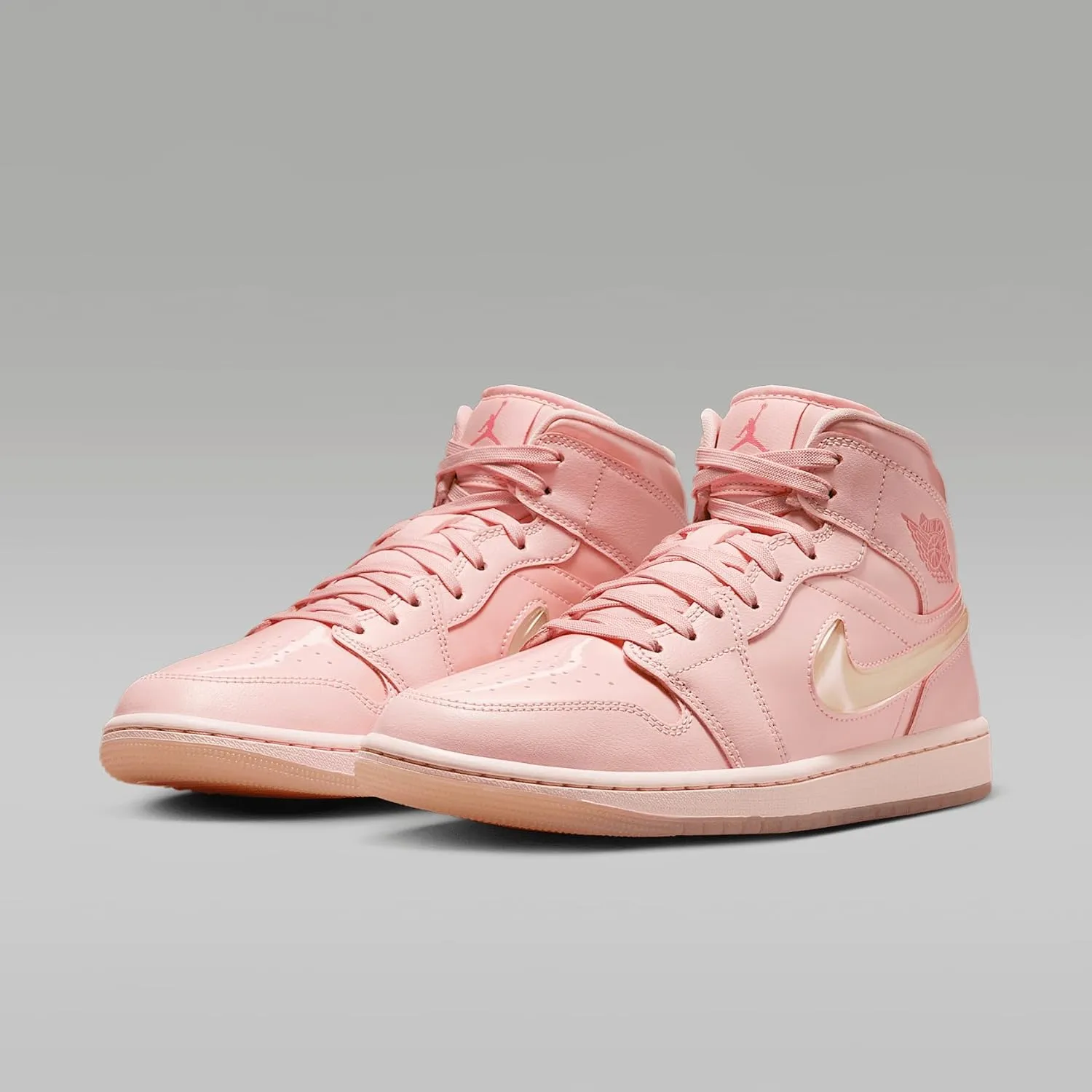 Air Jordan 1 Mid SE Women's Shoes (HF3173-600, Washed Coral/Pink Salt)
