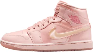 Air Jordan 1 Mid SE Women's Shoes (HF3173-600, Washed Coral/Pink Salt)