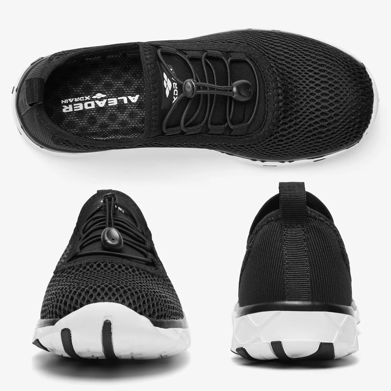 ALEADER Men's Stylish Water Shoes, Quick-Dry Xdrain Water Sneakers, Lightweight & Comfort Footed