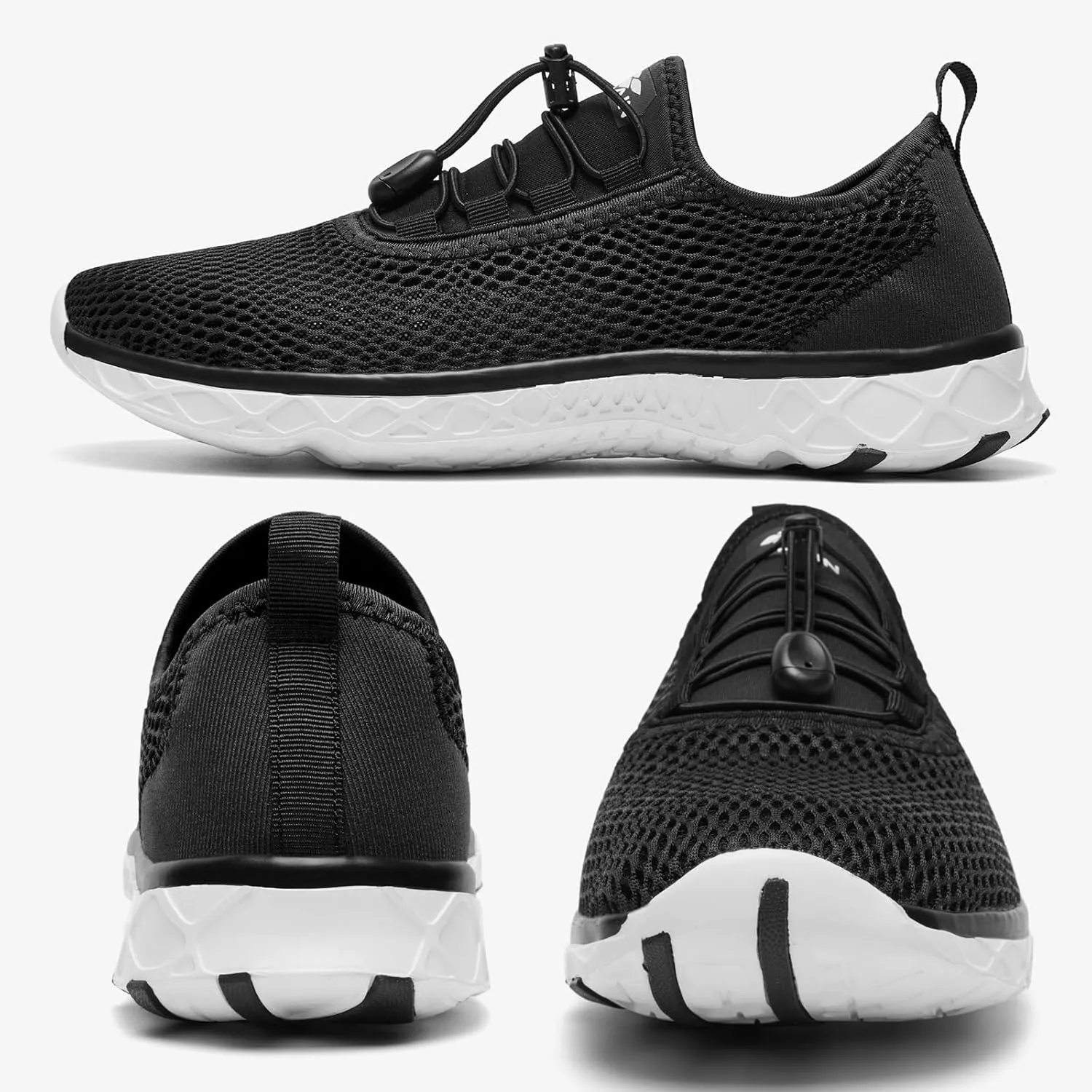 ALEADER Men's Stylish Water Shoes, Quick-Dry Xdrain Water Sneakers, Lightweight & Comfort Footed