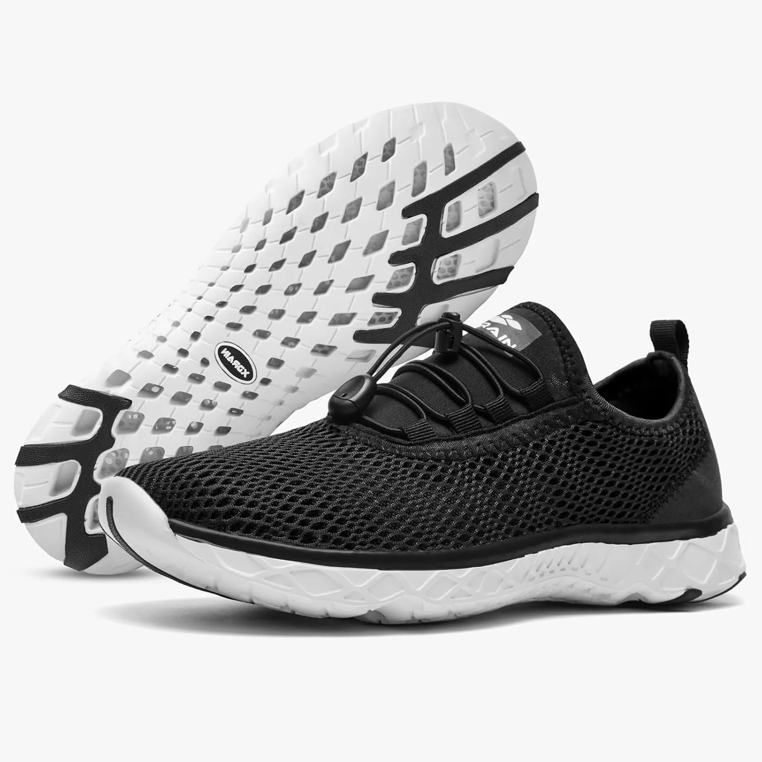 ALEADER Men's Stylish Water Shoes, Quick-Dry Xdrain Water Sneakers, Lightweight & Comfort Footed