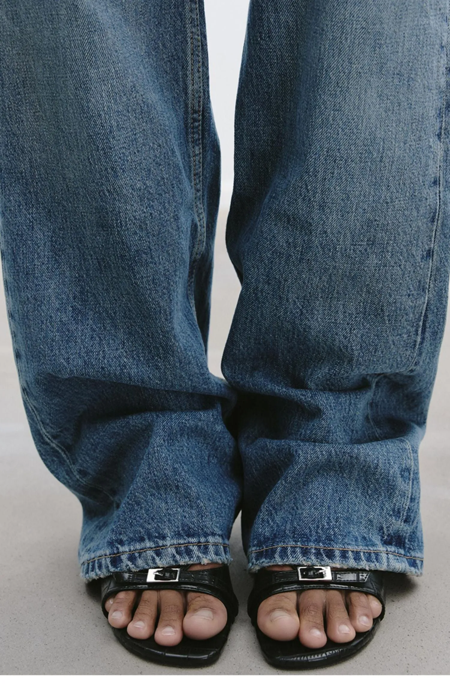 Ankle-Strap Heel Slippers