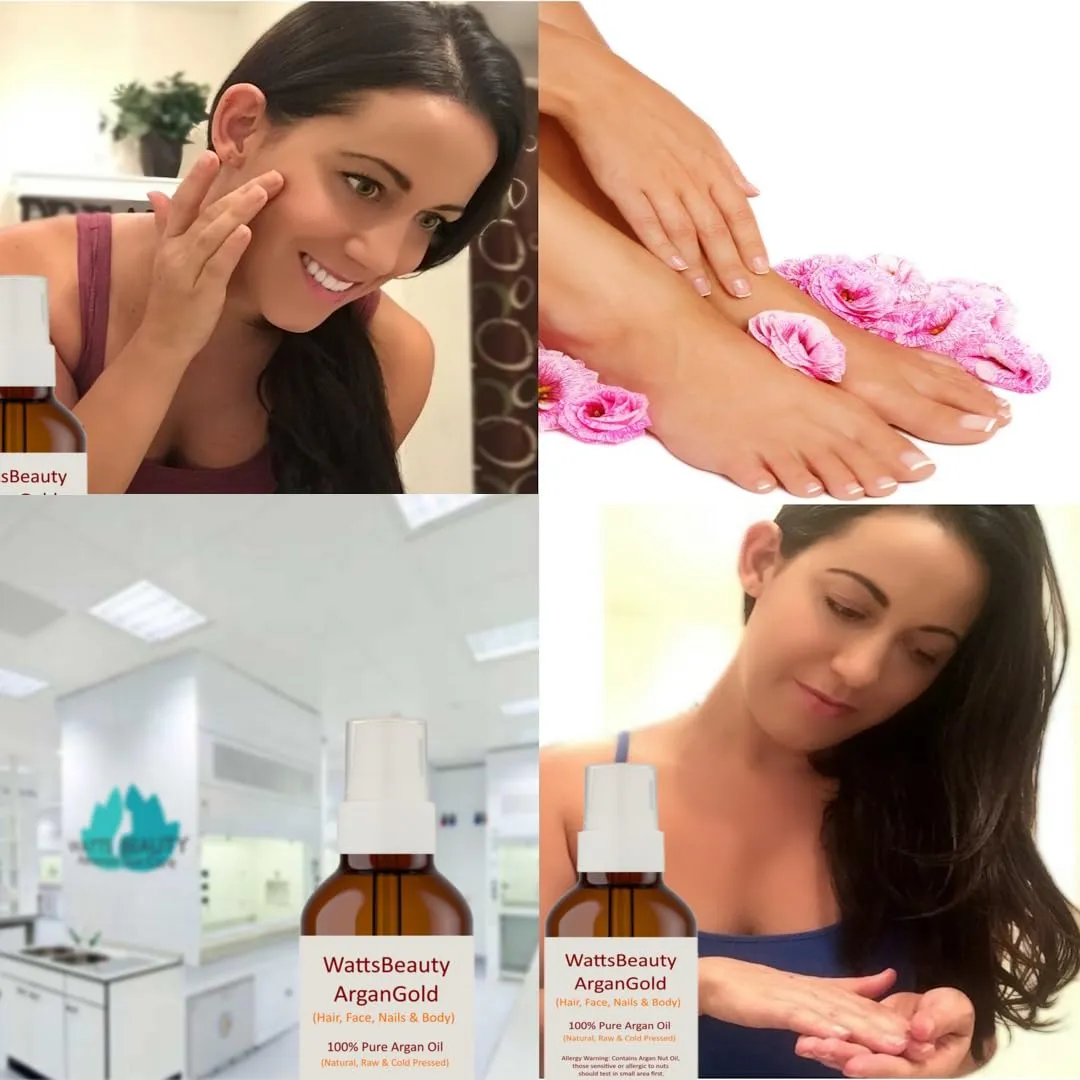 ArganGold 100% Pure Argan Oil - Ultra Moisturizer for Face, Body and Hair - 8 oz.