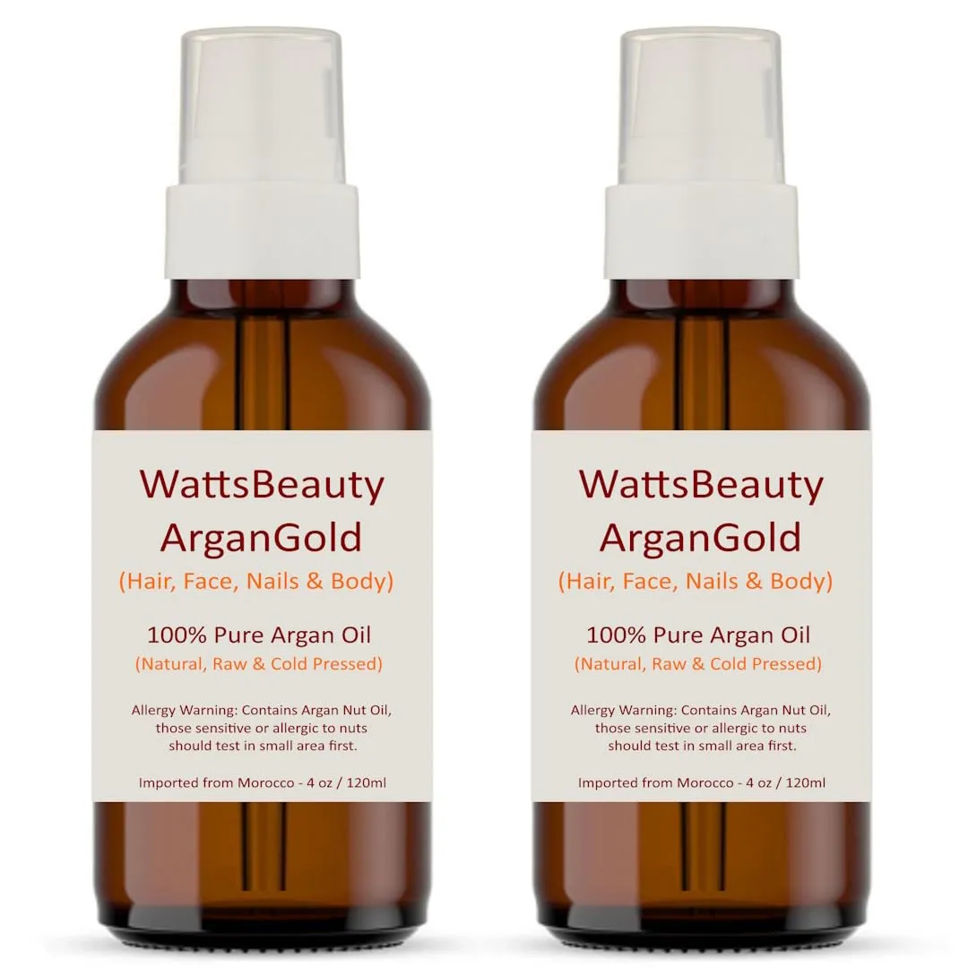 ArganGold 100% Pure Argan Oil - Ultra Moisturizer for Face, Body and Hair - 8 oz.