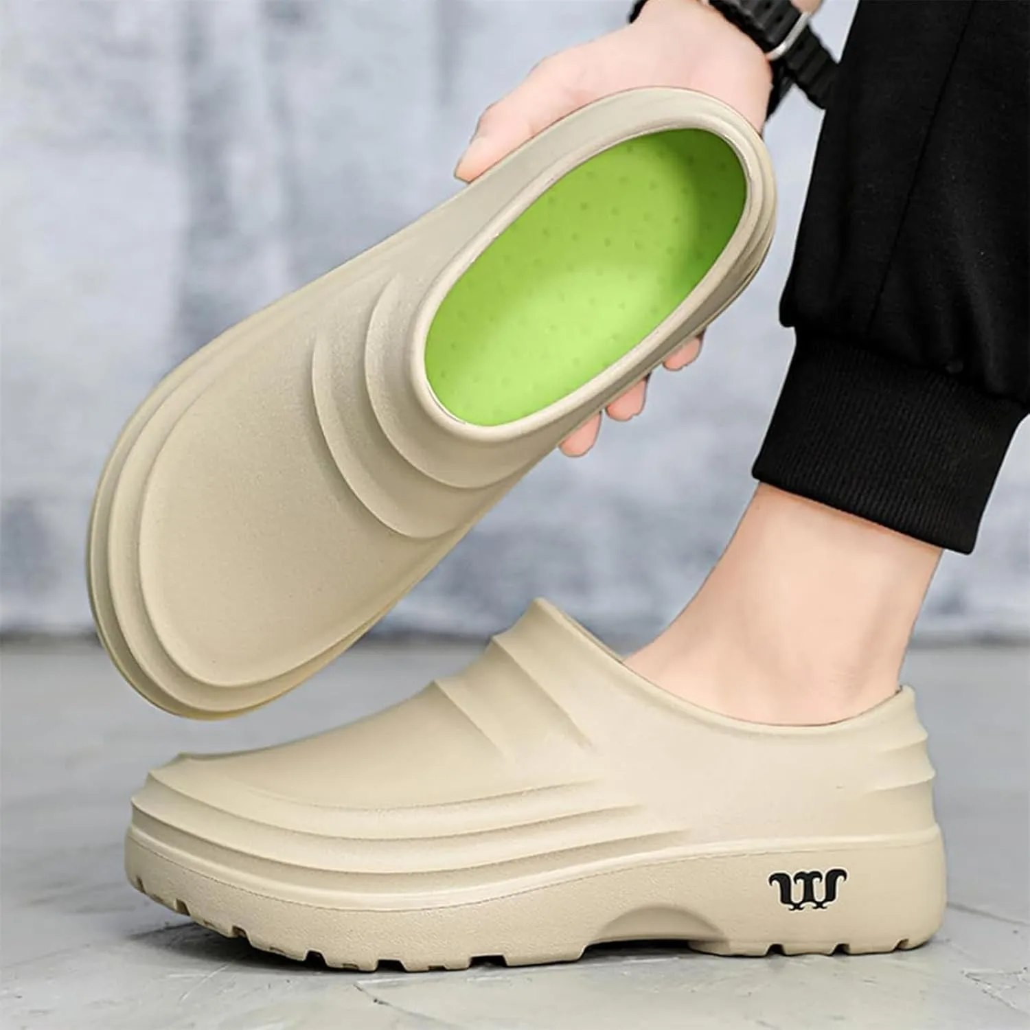 Armadillo Clogs Nurse Garden Shoes for Women Men Non Slip Resistant Work Shoes, Comfortable Nursing Shoe Womens Mules Slip On Oil Resistant Waterproof Chef Gardening Kitchen Food Service Shoe Unisex