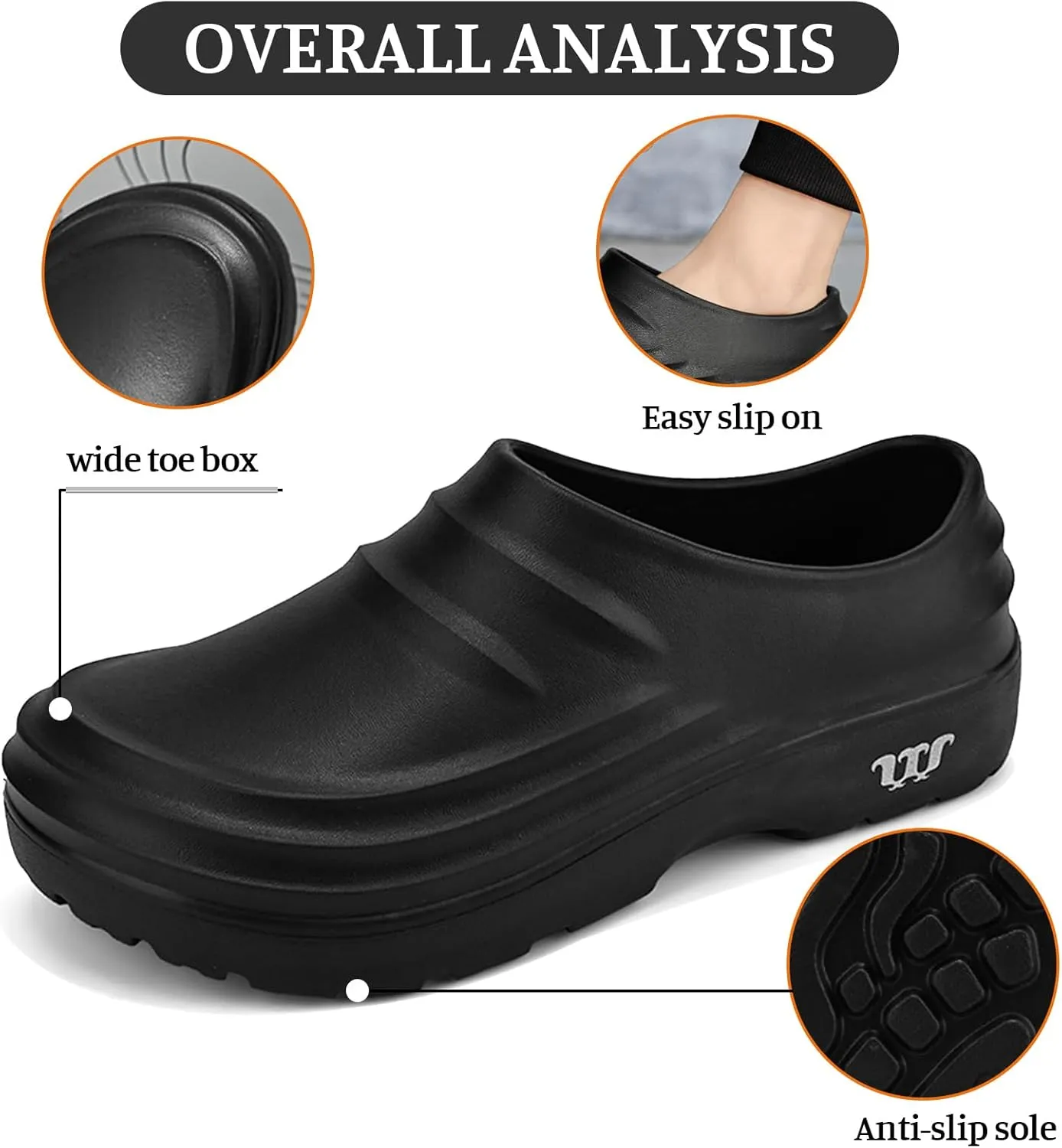 Armadillo Clogs Nurse Shoes for Women Men Comfortable Non Slip Work Shoes, Oil Resistant Chef Shoe Wide Waterproof Nursing Shoe, Ideal for Healthcare Kitchen Food Service Garden Unisex