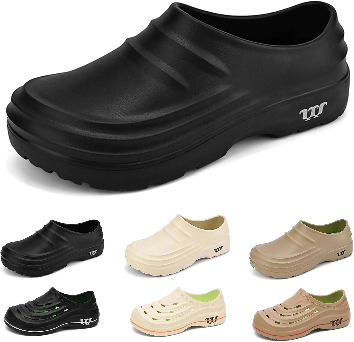 Armadillo Clogs Nurse Shoes for Women Men Comfortable Non Slip Work Shoes, Oil Resistant Chef Shoe Wide Waterproof Nursing Shoe, Ideal for Healthcare Kitchen Food Service Garden Unisex
