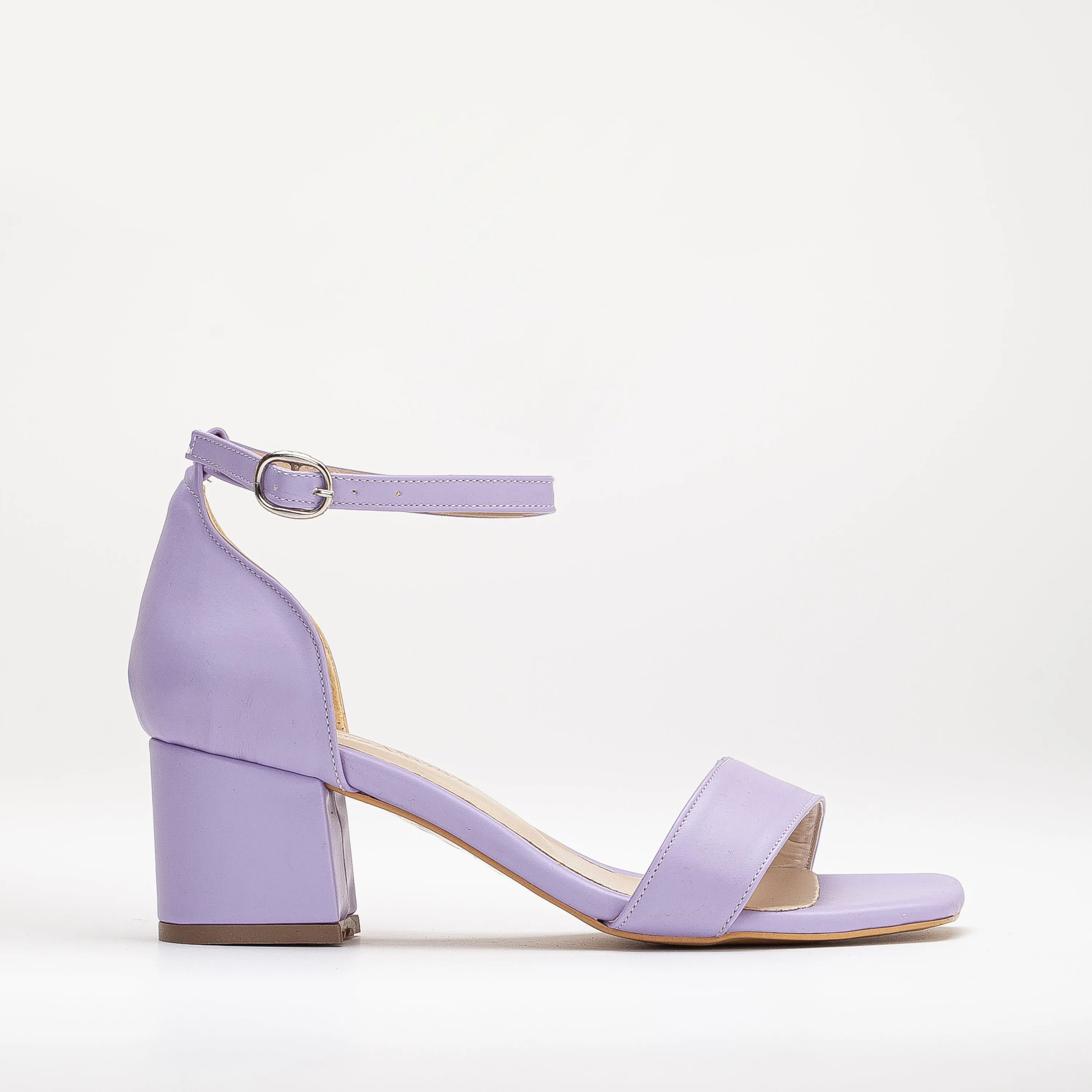 Athena - Lilac Sandals with Ribbon