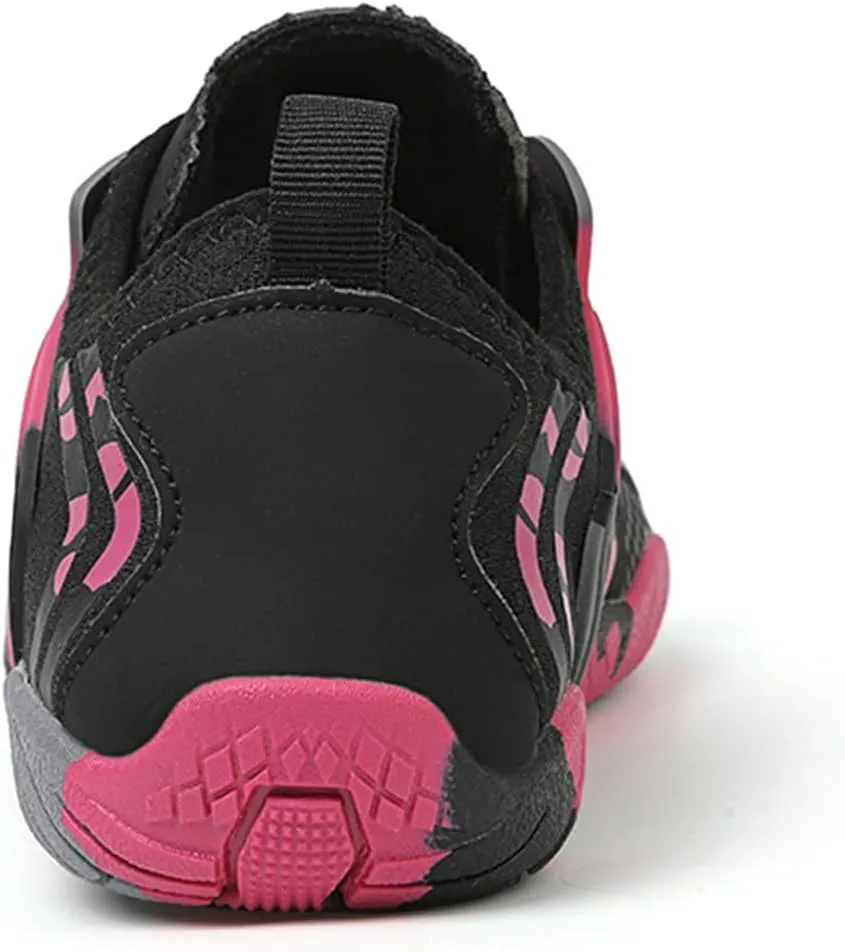Athletic Hiking Water Shoes Womens Mens Quick Dry Barefoot for Beach Walking Kayaking Surfing Training Aqua Shoes with Comfy Cushion Sole Summer Wading Shoe with Adjustable Lace for Men Women