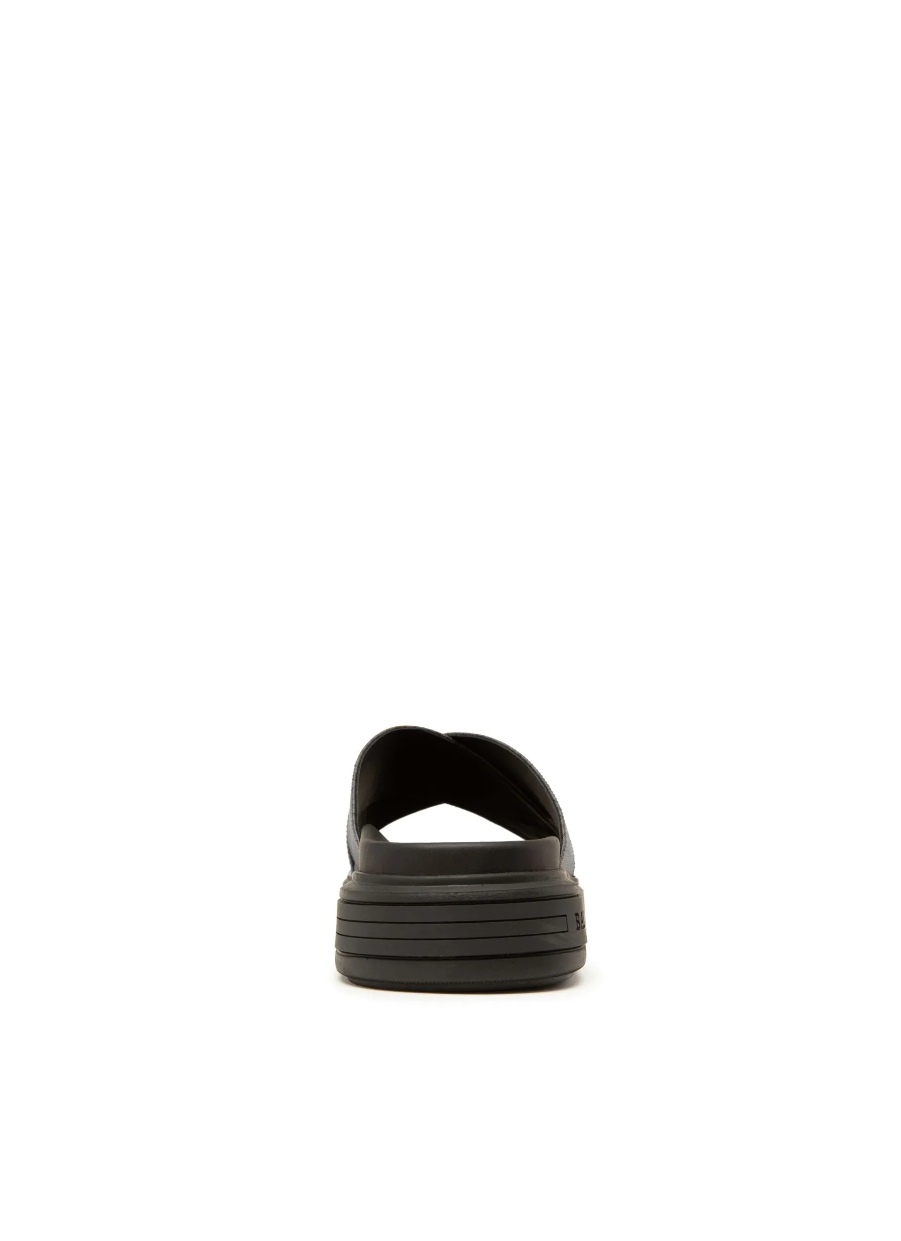 Bally Lift Slide with a Monogram Print in Grey