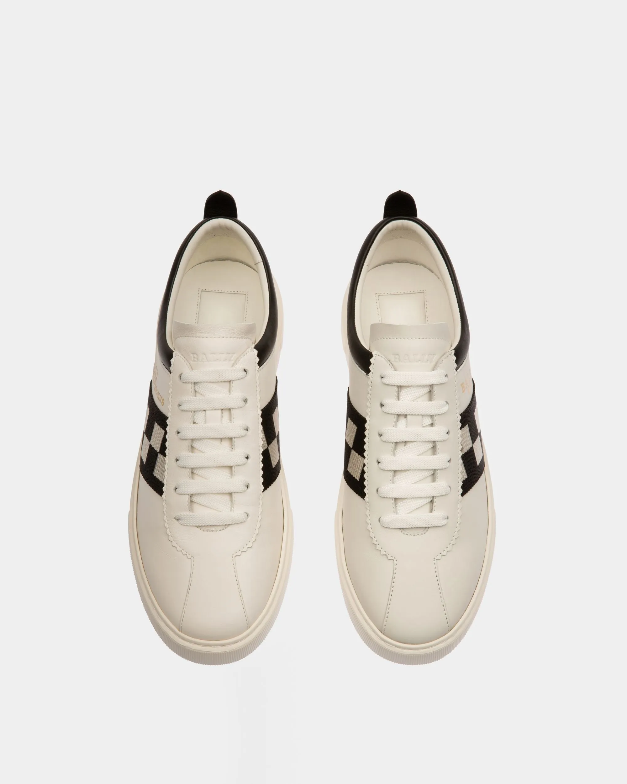 Bally Lift Sneaker In White Leather