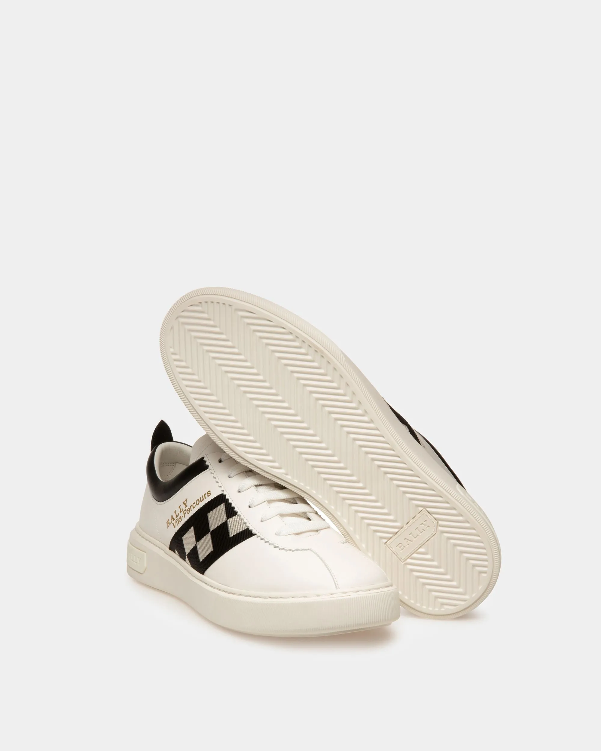 Bally Lift Sneaker In White Leather
