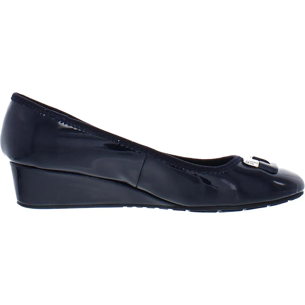 Bandolino Women's TAD Pump, Medium Blue Patent PU, 10