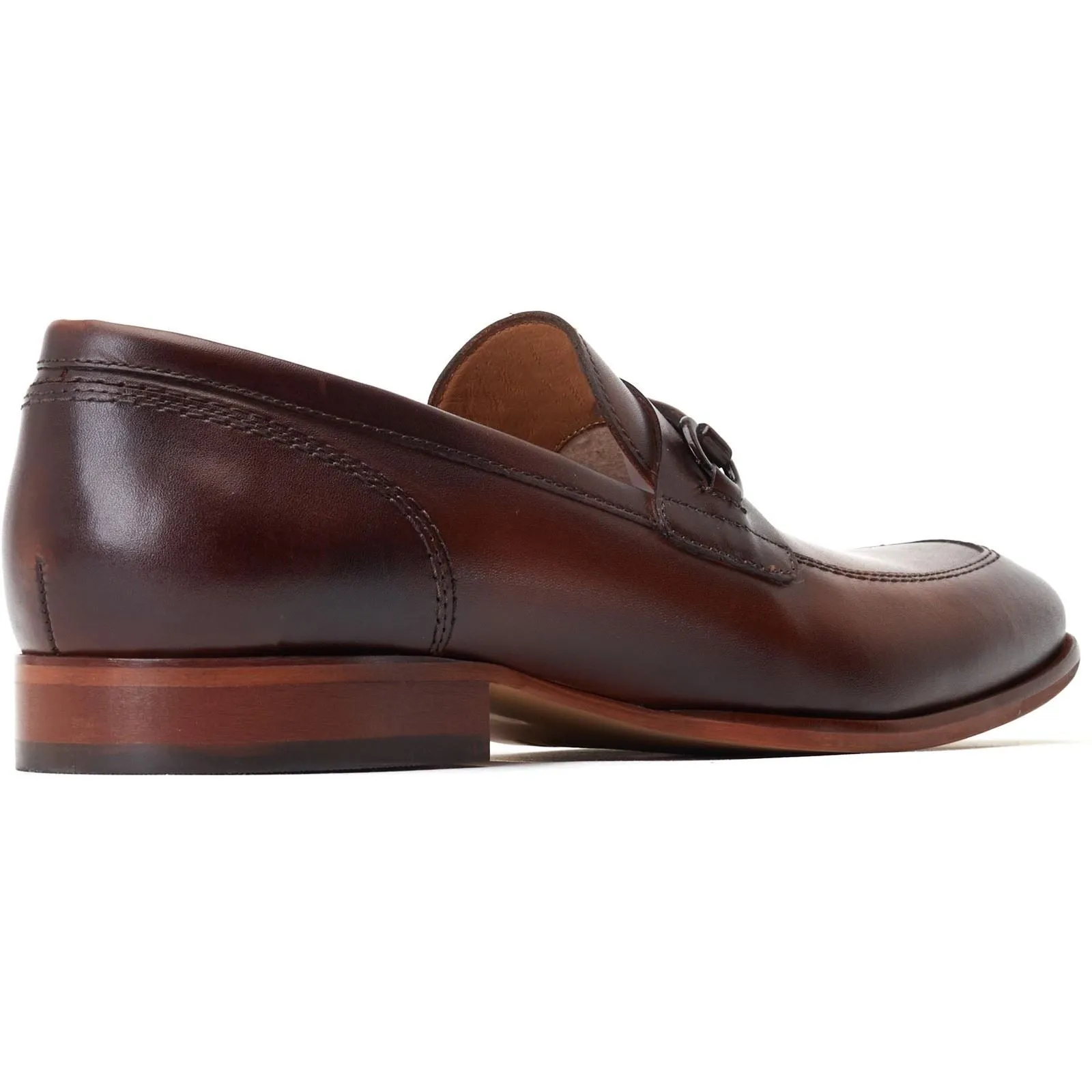 Base London Russo Leather Men's Burnt Brown Loafers