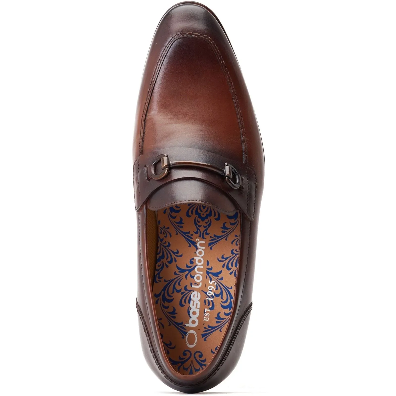 Base London Russo Leather Men's Burnt Brown Loafers