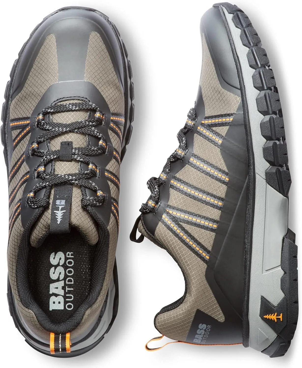 BASS OUTDOOR Men's Peak Webbing Hiker L Hiking Shoe