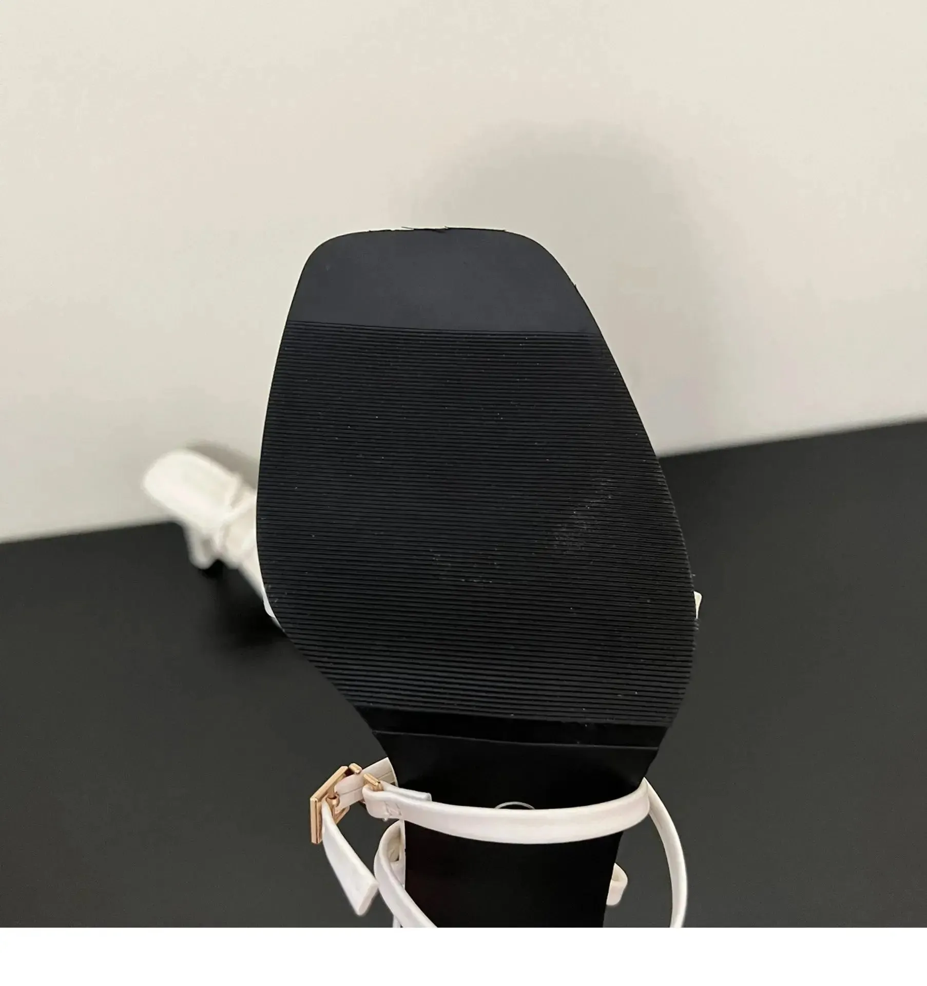 Belt Buckle Ankle Strap Heels