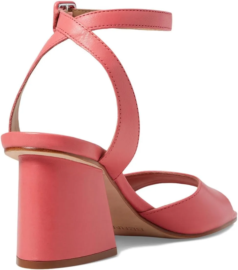 Bernardo Nyack - Heels for Women - Solid Block Heel - Leather Outsole - Ankle Strap - Buckle Closure
