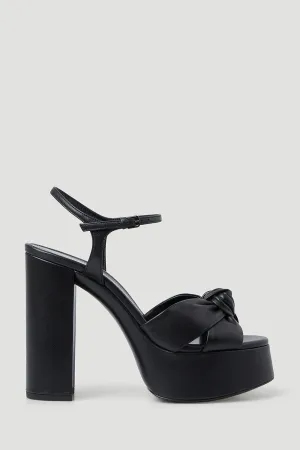 Bianca Platform Sandals In Smooth Leather