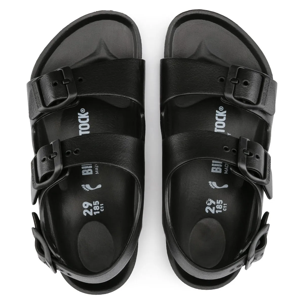Birkenstock Black Milano Essentials Kids Sandals N1009353