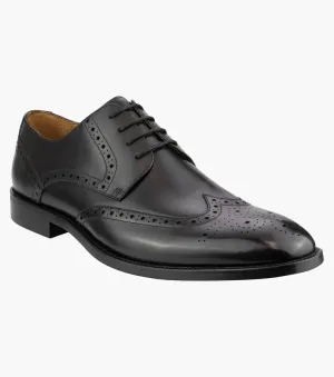 BLACK CALF-WINDSOR WING
