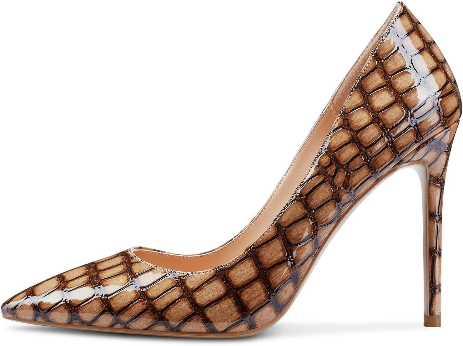 Castamere Womens High Heels Stilettos Pumps Slip-on Sexy Pointy Toe Basic Pump 10CM Heels