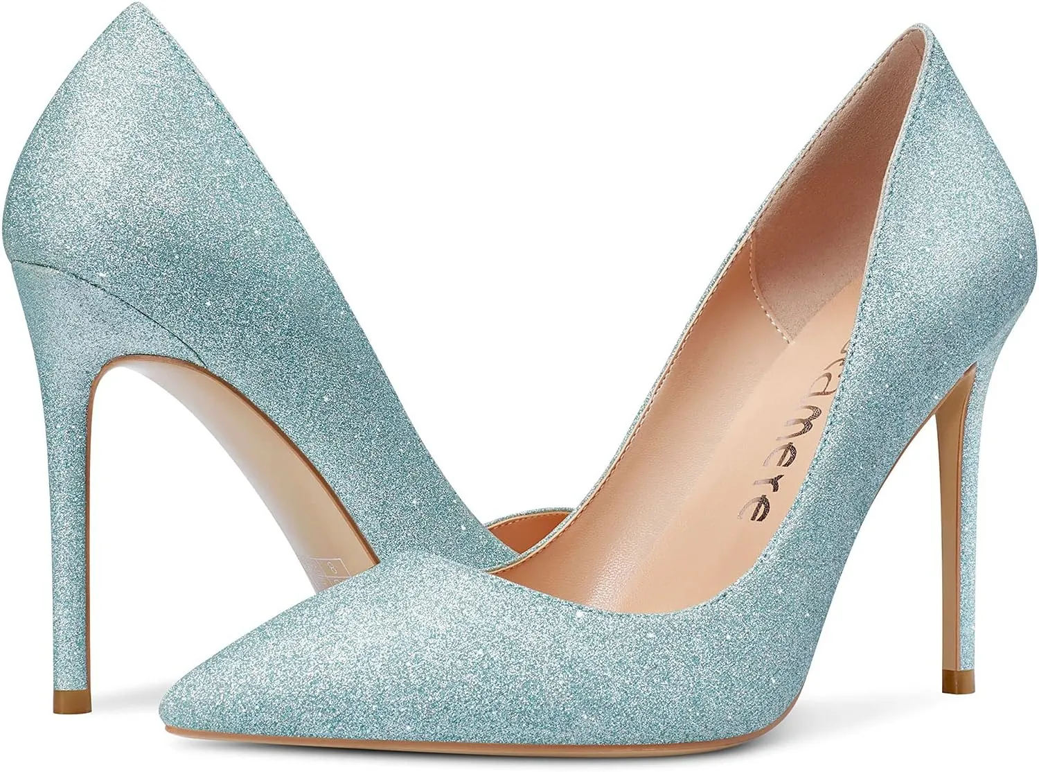 Castamere Womens High Heels Stilettos Pumps Slip-on Sexy Pointy Toe Basic Pump 10CM Heels