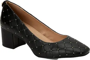 Charter Club Womens Saraa2 Faux-Leather Block Heels Black 9.5 Medium (B,M)