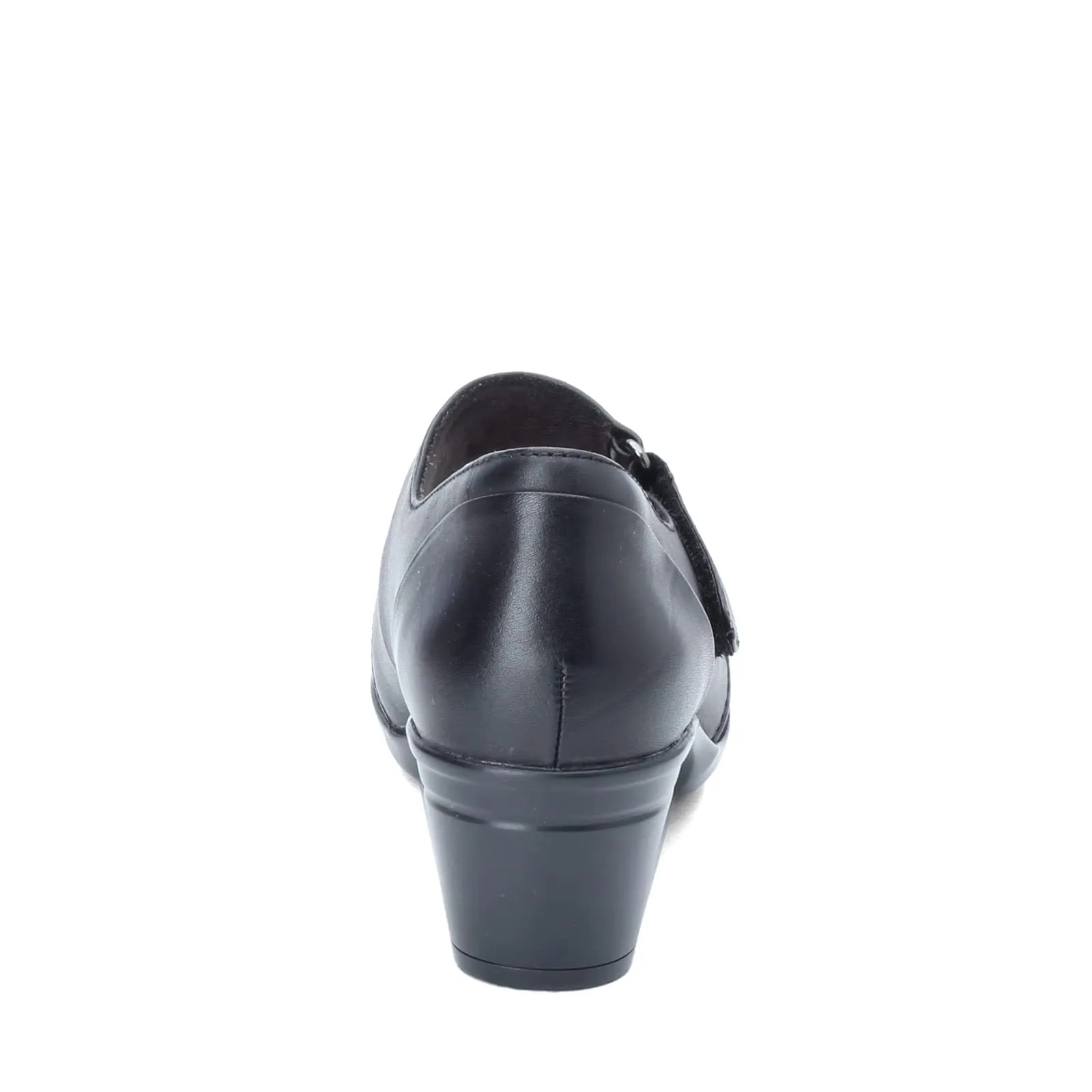 Clarks Emslie Lulin Pump, Black Leather, 8.5 Wide