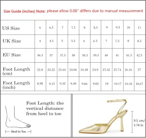Closed Toe Ankle Strap Heels Women Pumps Pointed Toe Heeled Sandals for Women Stiletto Wedding Dress Shoes