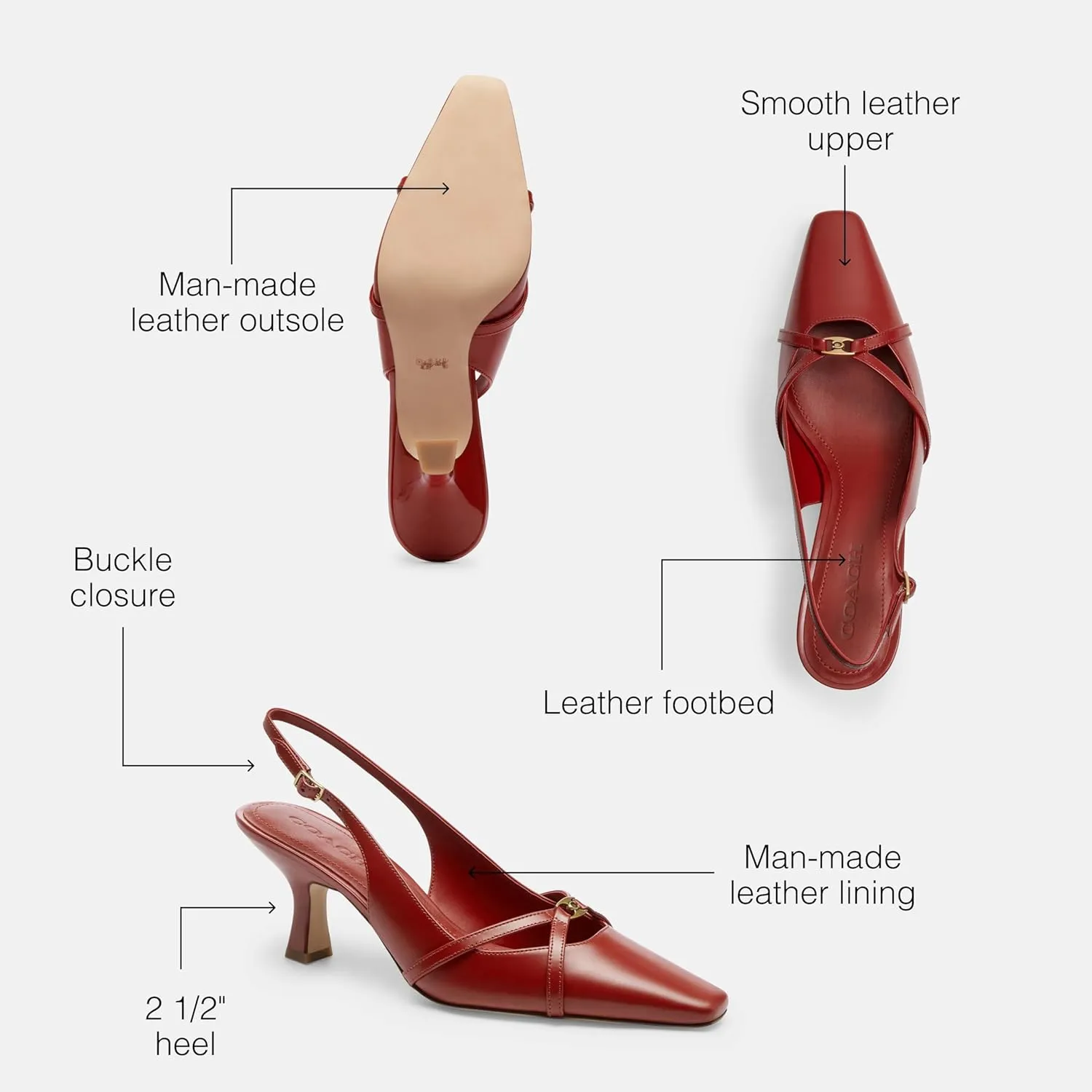 COACH Women's Rowyn Slingback Pump
