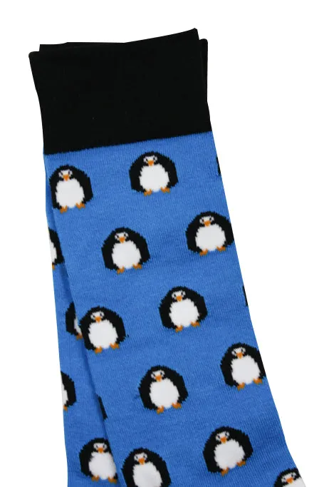 Comfort Cuff Soft Top Penguin Bamboo Socks by Swole Panda, Size 4-7