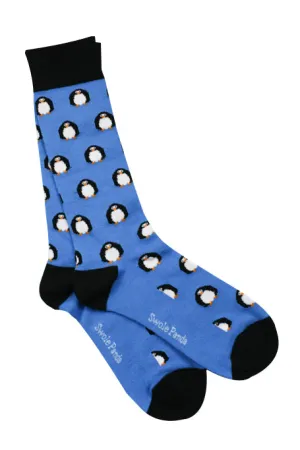 Comfort Cuff Soft Top Penguin Bamboo Socks by Swole Panda, Size 4-7