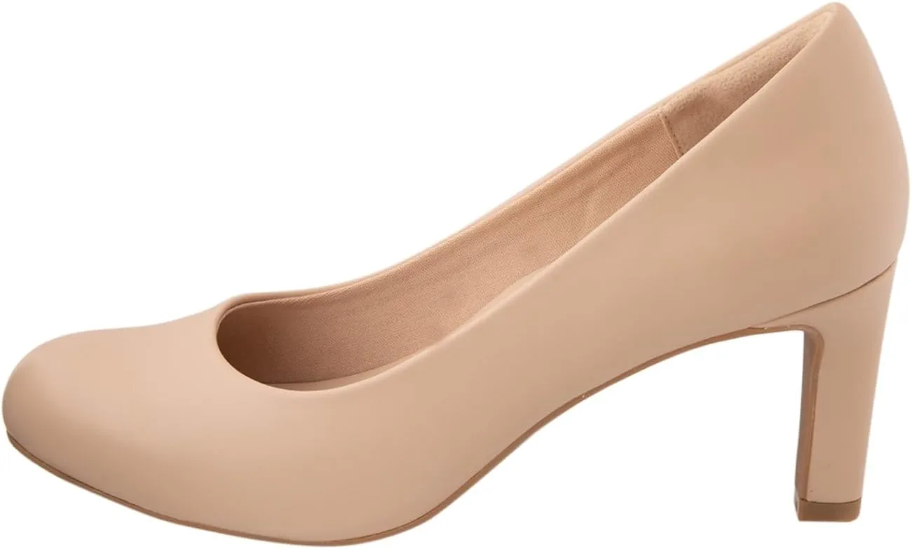 Comfort Plus by Predictions Womens Kasey Round Toe Pump