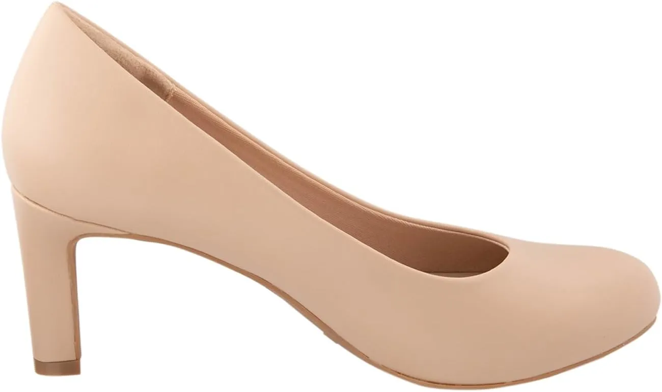 Comfort Plus by Predictions Womens Kasey Round Toe Pump