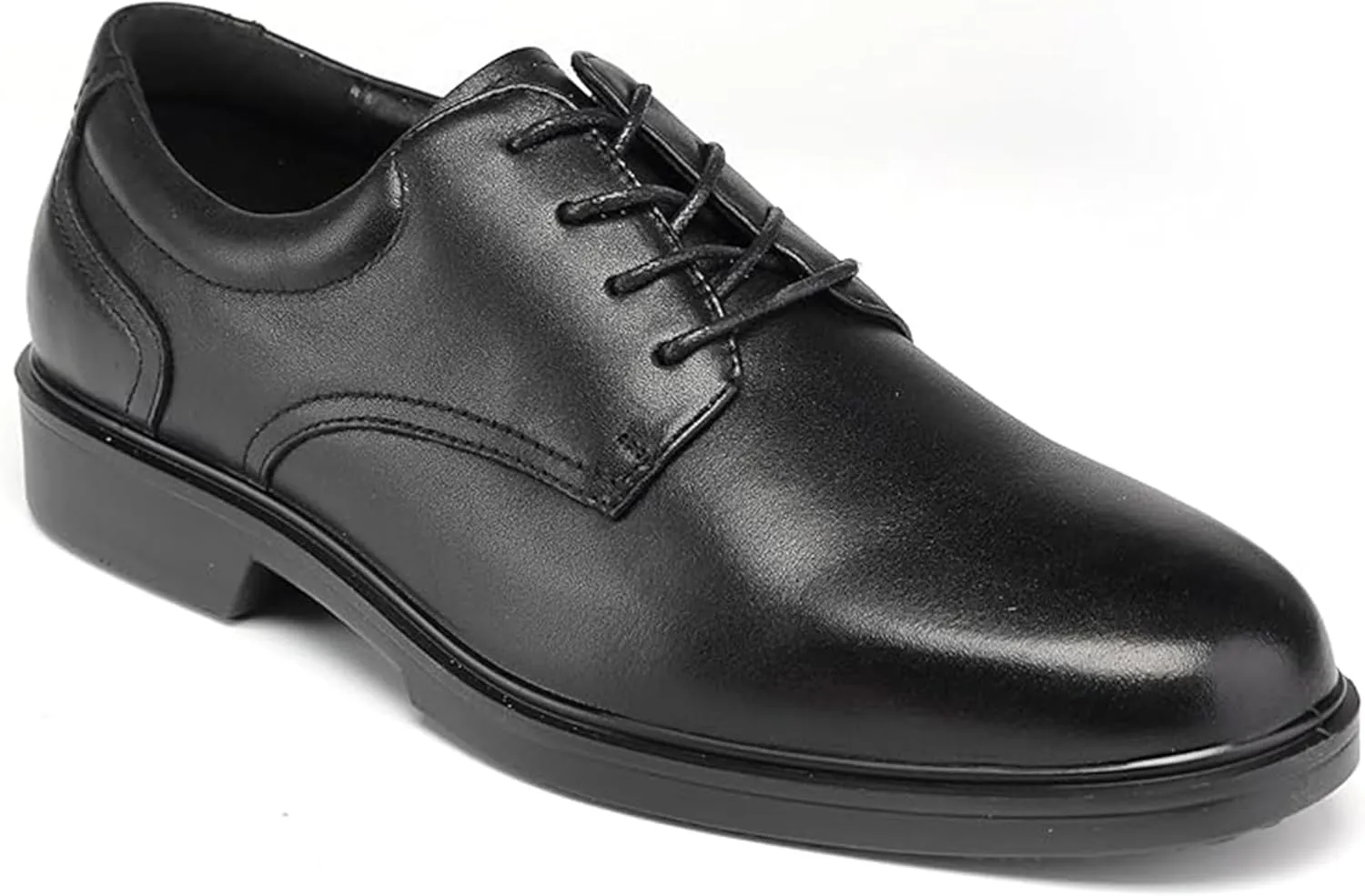 CONRAD Men's Black Safety Executive Oxford Dress Shoes - Oil Resistant, Slip Resistant, Kevlar Protection, Breathable EH Work Shoe
