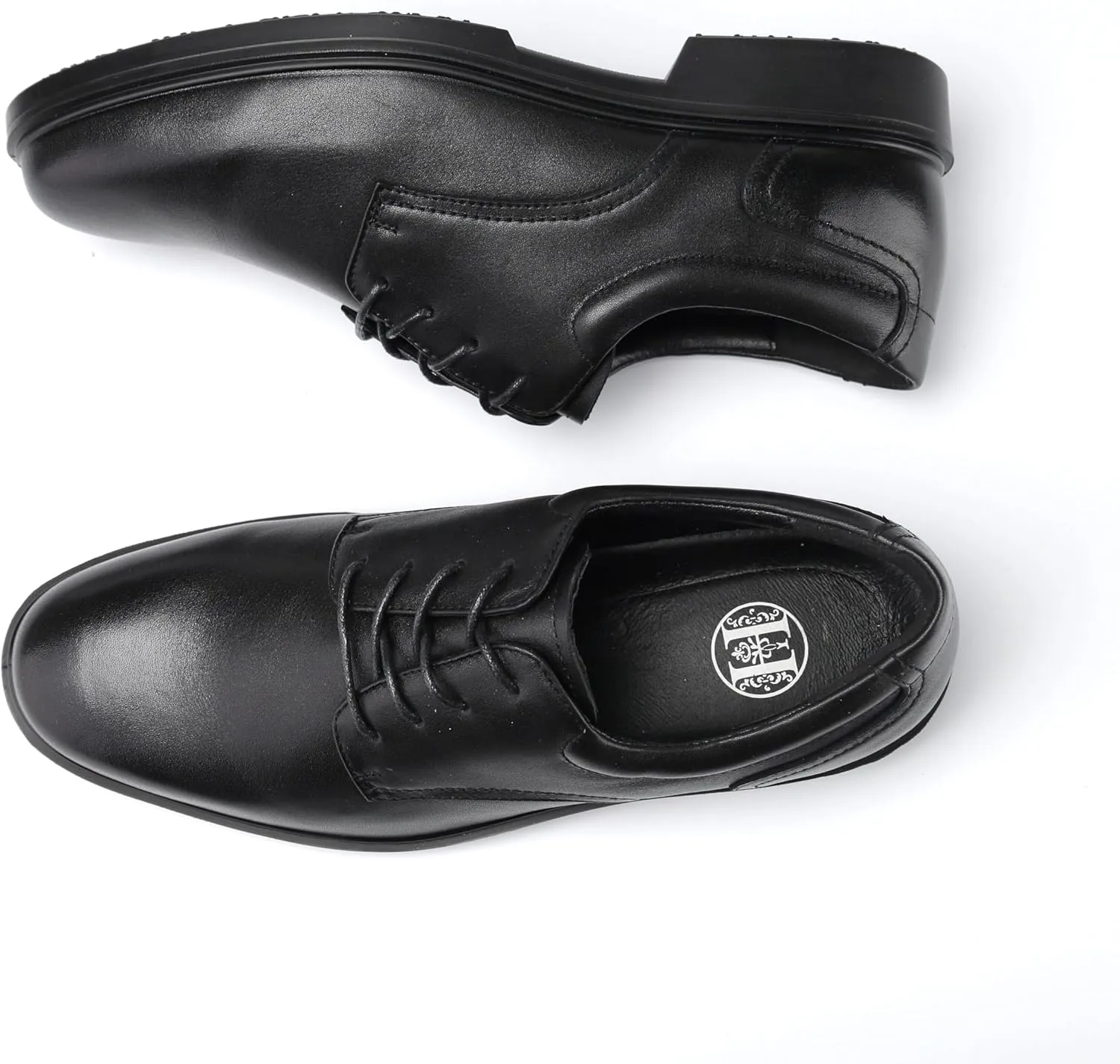 CONRAD Men's Black Safety Executive Oxford Dress Shoes - Oil Resistant, Slip Resistant, Kevlar Protection, Breathable EH Work Shoe