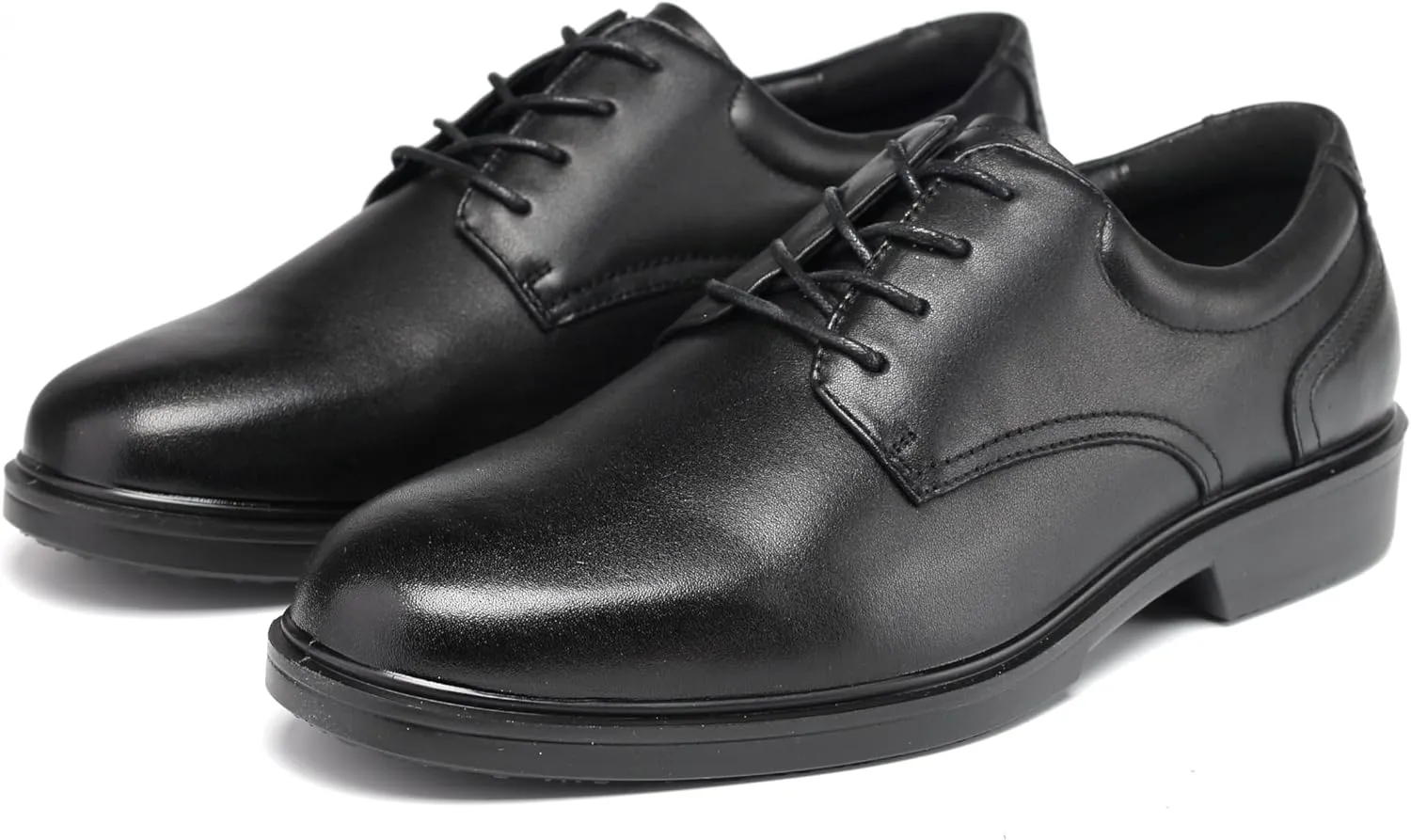 CONRAD Men's Black Safety Executive Oxford Dress Shoes - Oil Resistant, Slip Resistant, Kevlar Protection, Breathable EH Work Shoe
