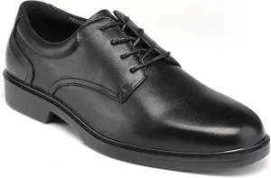 CONRAD Men's Black Safety Executive Oxford Dress Shoes - Oil Resistant, Slip Resistant, Kevlar Protection, Breathable EH Work Shoe