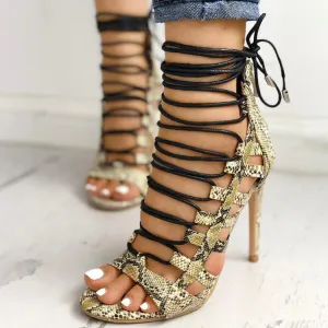 Creamtopmall Woven Your Life Heels