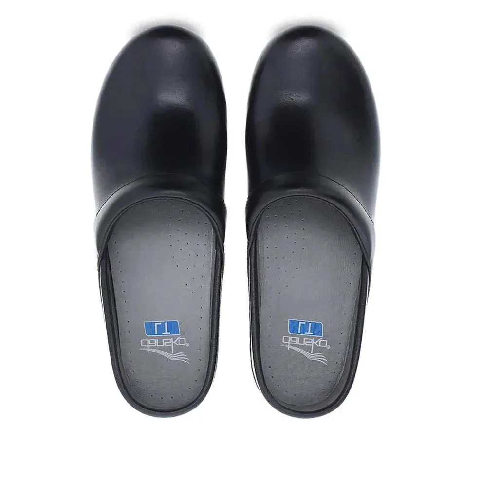 Dansko LT Pro Black Leather Clog Black