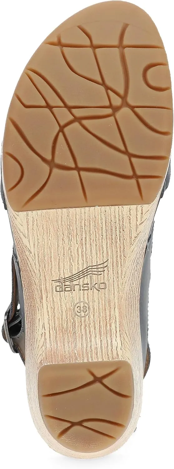 Dansko Lucia Closed-Toe Sandals for Women - Linings from Recycled Materials and Leather for Breathability- Lightweight Rubber Outsole for Long-Lasting Wear