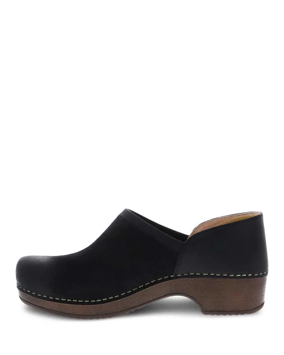 Dansko Women's Brenna Burnished Suede - Black