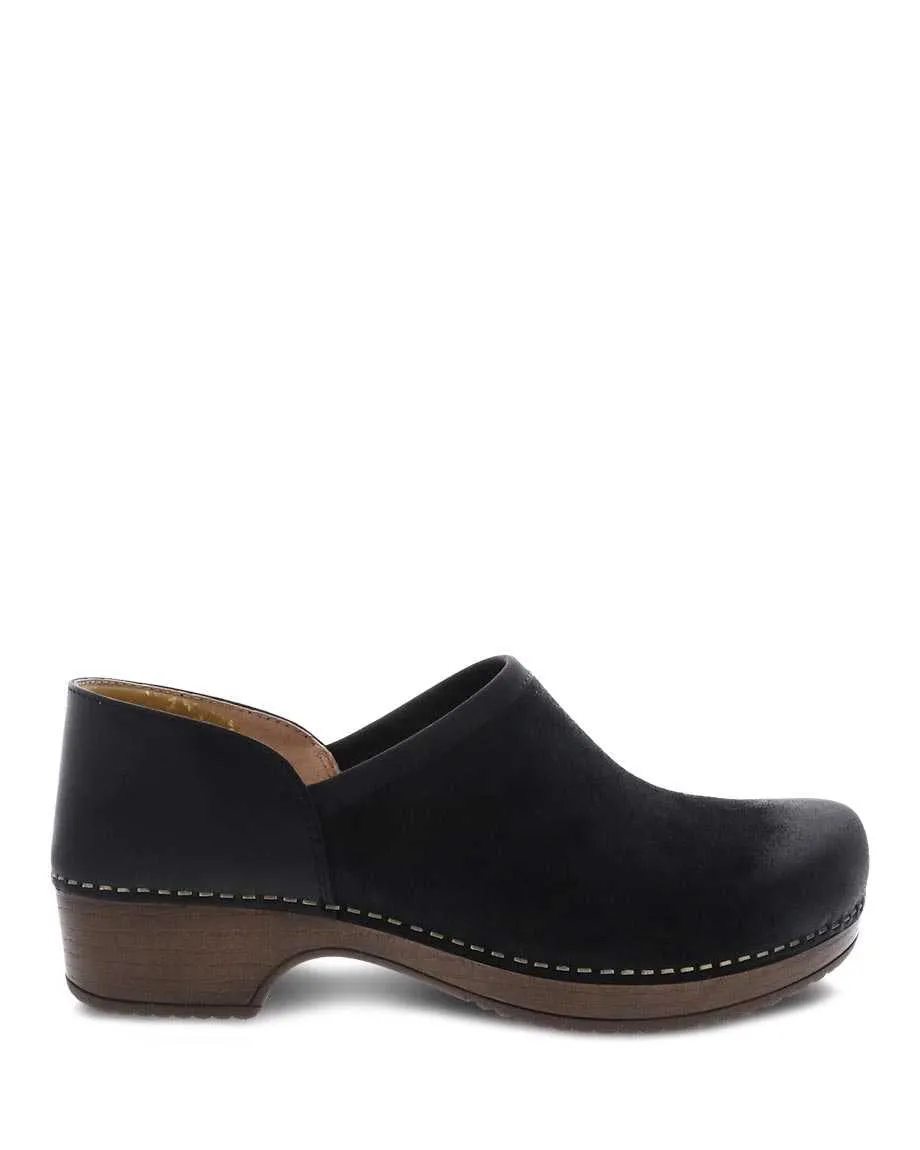 Dansko Women's Brenna Burnished Suede - Black