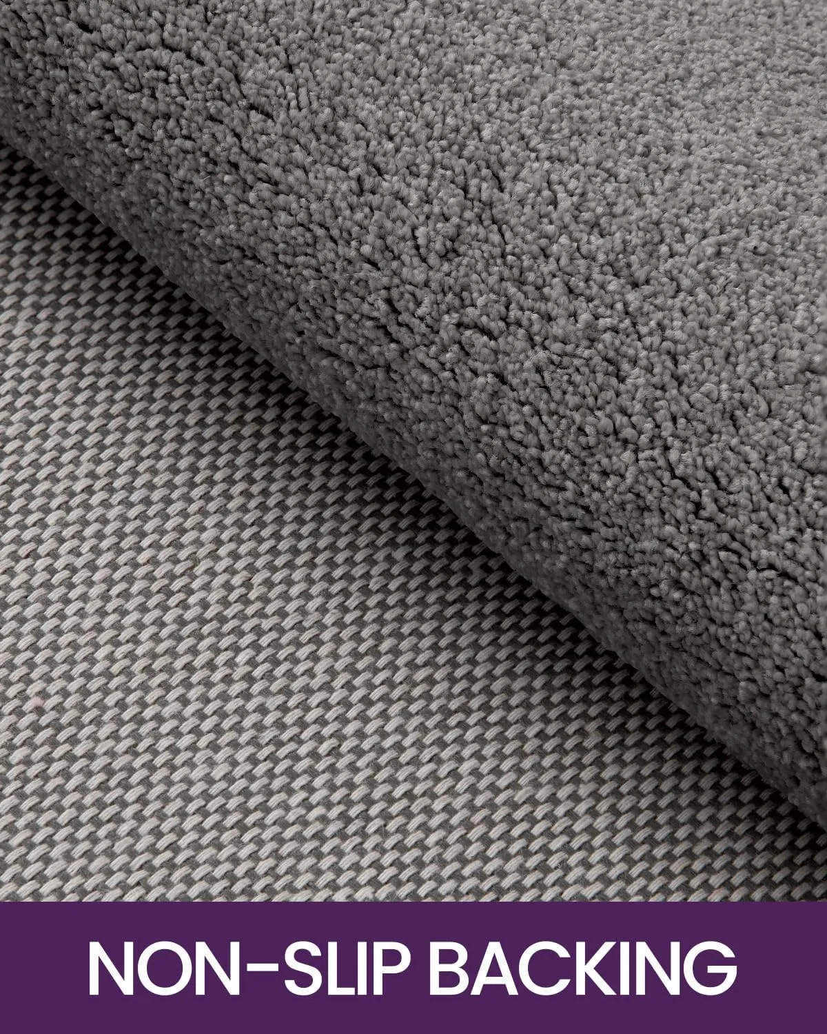 DEXI Indoor Door Mat, Low Profile Welcome Mat Doormat, Non Slip Front Door Rugs for Entryway, Porch, Hallway, Patio, 3'x5', Dark Grey