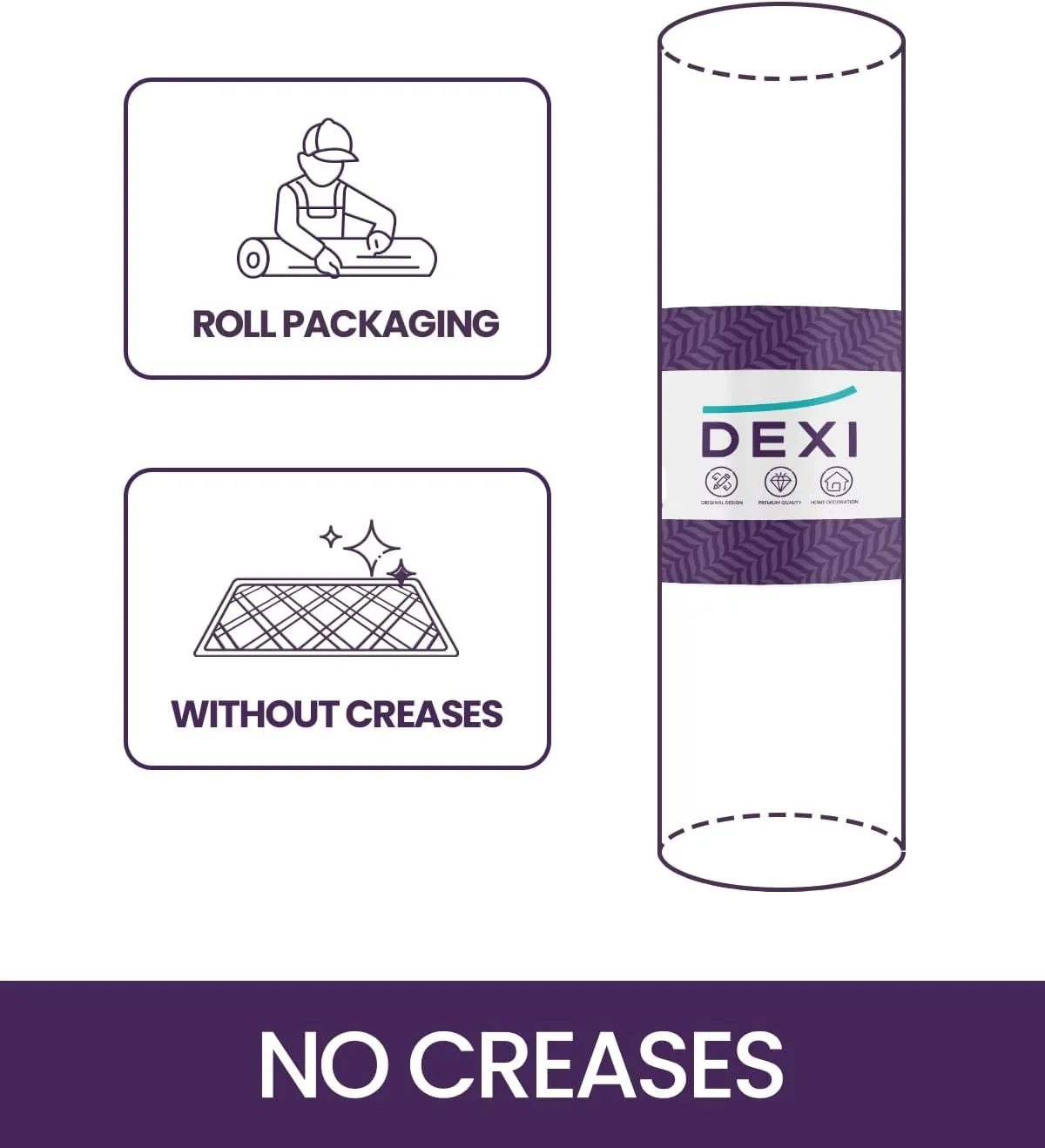 DEXI Indoor Door Mat, Low Profile Welcome Mat Doormat, Non Slip Front Door Rugs for Entryway, Porch, Hallway, Patio, 3'x5', Dark Grey
