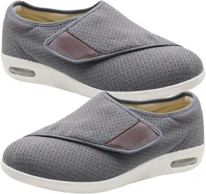 Diabetic Shoes for Men Extra Wide Width, Swollen Feet Shoes for Neuropathy Walking Shoes for Diabetics Pain Relief Lightweight Loafer Slip On Boat Wide Fit Trainers Men